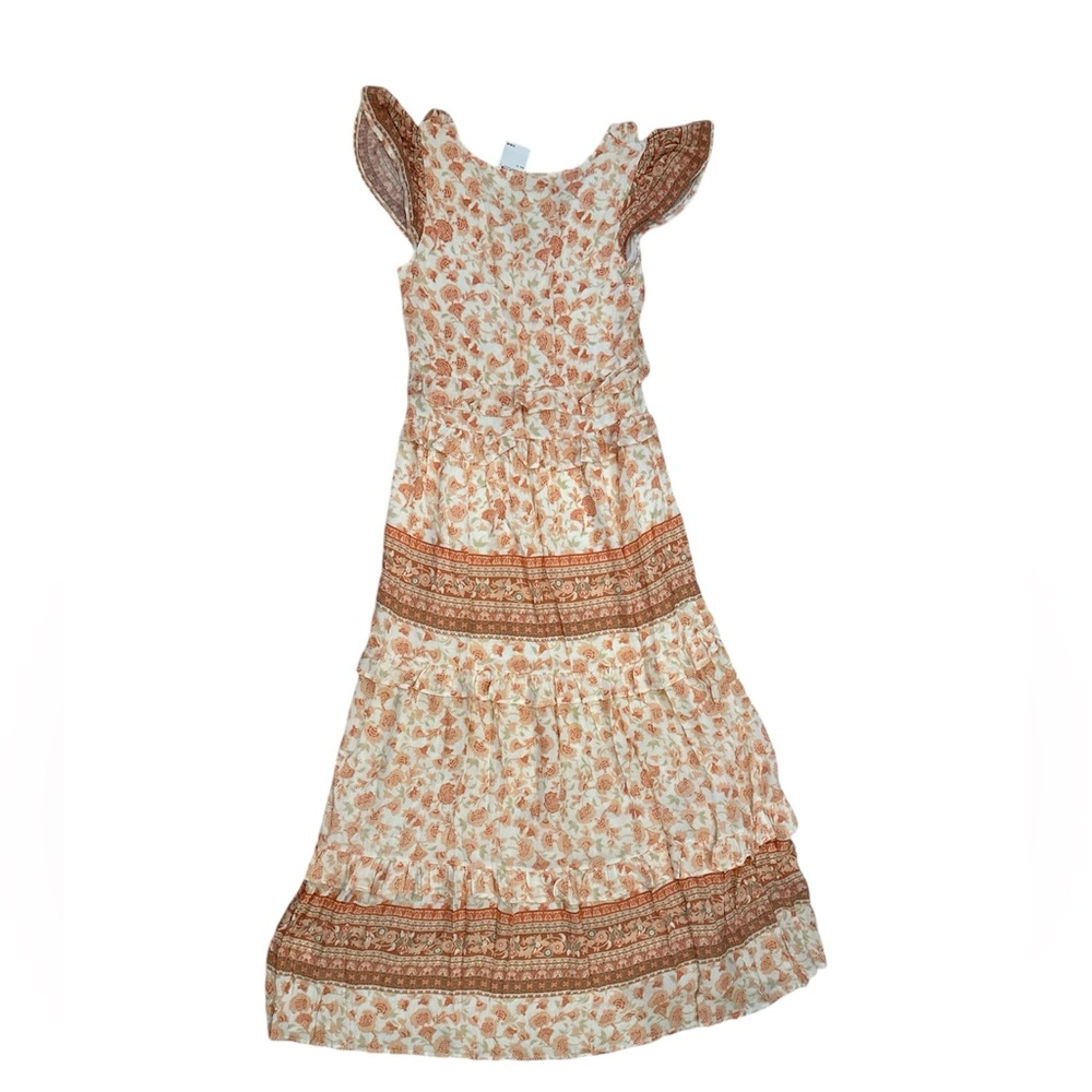 Anthropologie A Collective Story Piper Peach & Cream Floral Maxi Dress NWT $168 - Picture 7 of 7